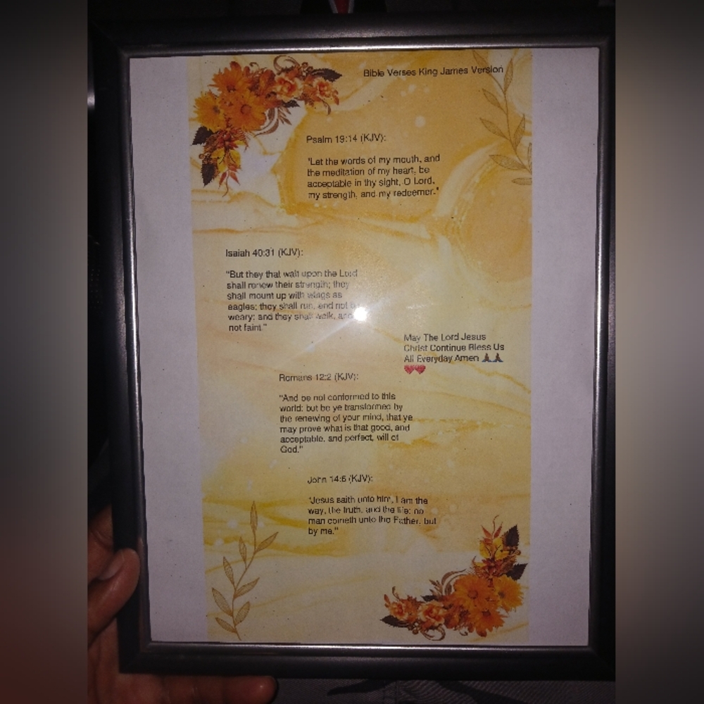 Bible Verses Picture Digital Art Print